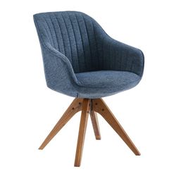Art Leon Mid Century Accent Chair Fabric Swivel Beech Wood Legs,Blue H19”(address in description) 👇delivery 🚚 available within 15 miles for extra $5