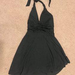 New xl black halter dress short stretchy