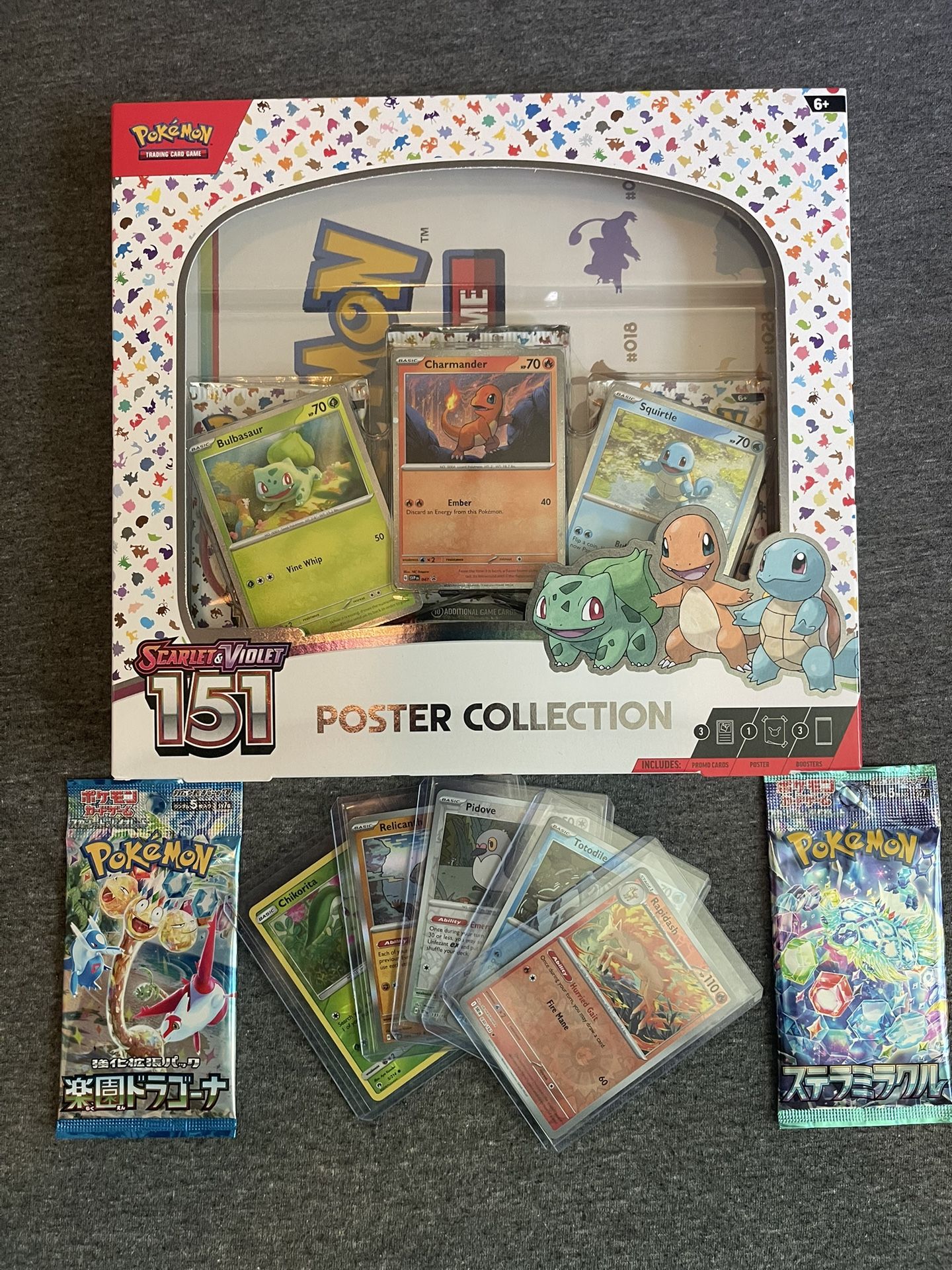 Pokémon Lot. 151 Poster Collection. Japanese Packs. Reverse Holo’s.