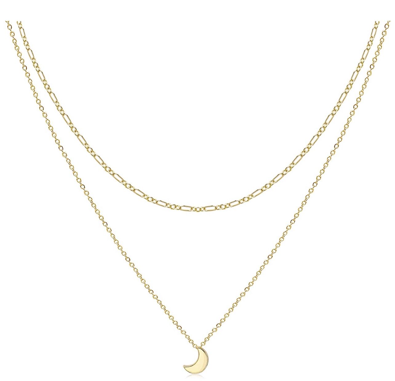 Moon Layered Choker Necklace