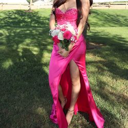 Hot Pink Prom Dress