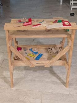 Melissa & Doug Wooden Project Workbench with Tools