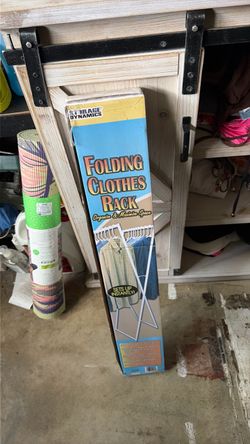 Storage Dynamics Folding Clothes Rack
