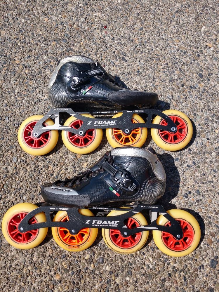 Luigino Strut inline speed skates sz40/8