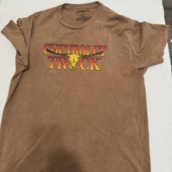 Chevrolet Silverado Pickup Truck T Shirt Chemistry GM Official Brown L Large
