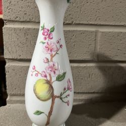 Floral Chinese Vase 8”