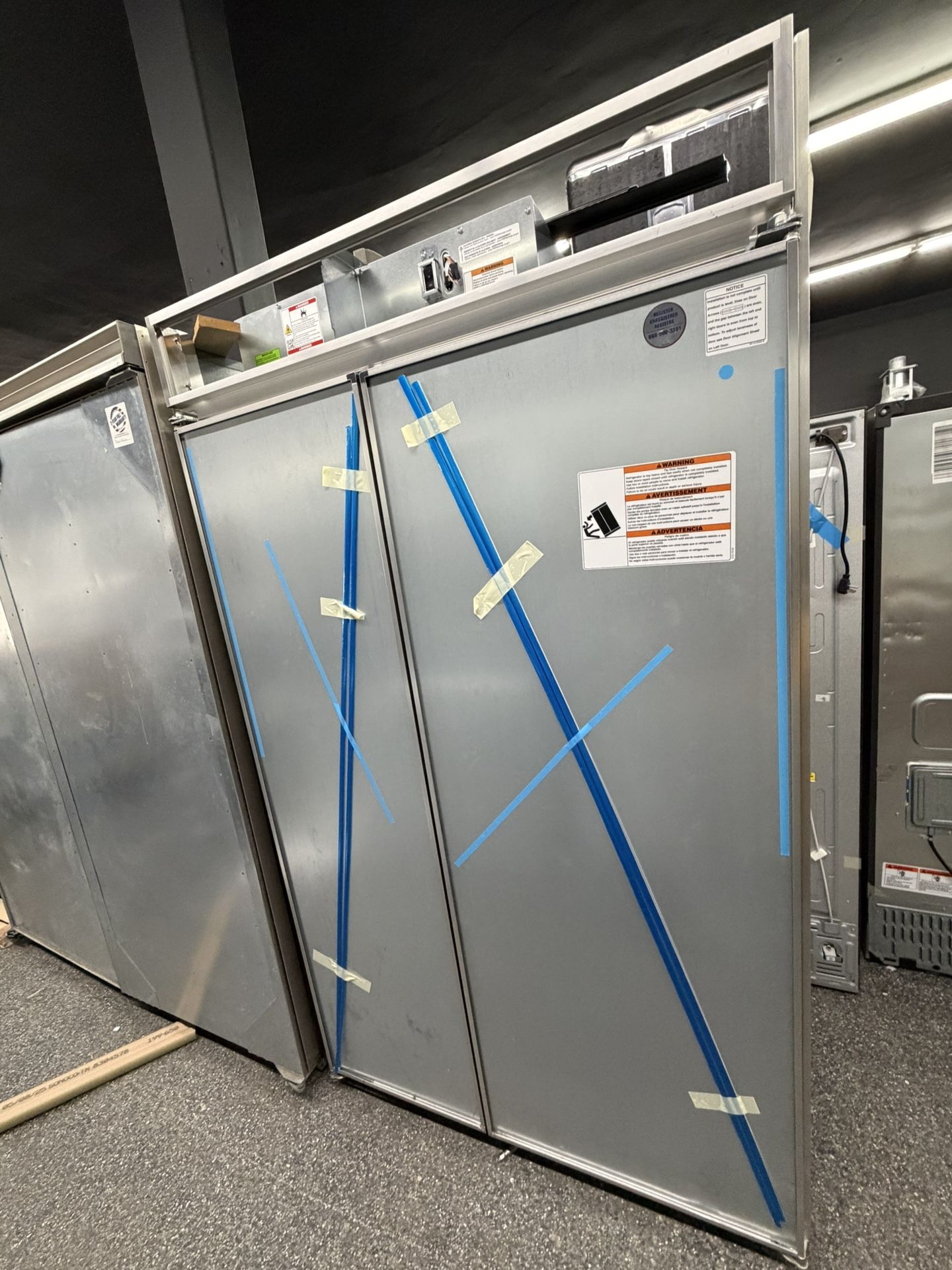 New Open Box Kitchen Aid 48” Panel Ready Side By Side Refrigerator 