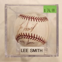 Lee Smith Signed Baseball,  CofA, Chicago Cubs

Chicago Cubs, Boston Red Socks, New York Yankees 
Hall of Fame,