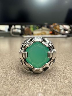 Chrysoprase ring