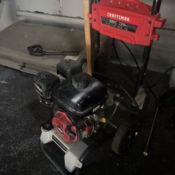 Pressure Washer, Air Compressor In Shop Vacuums
