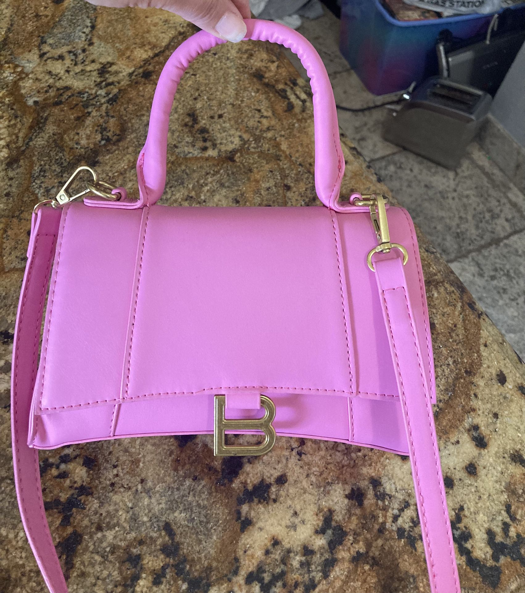 Hourglass Bright Pink Crossbody