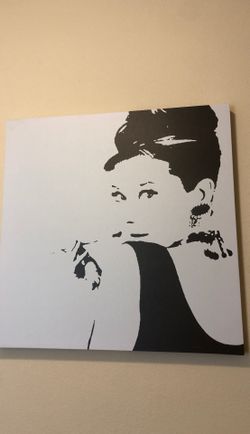 Aubrey Hepburn wall decor