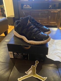 Nike Air Jordan 11 Retro Low GP Black Coral 580522-013 Kid's Size:13C USED