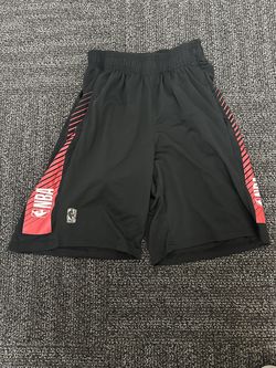 NBA Mens Black Red Basketball Shorts Size Small