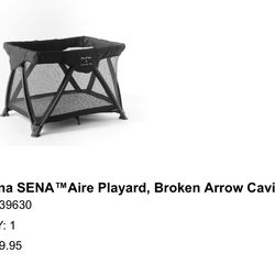 Nuna SENA™Aire Playard, Broken Arrow Caviar #(contact info removed)