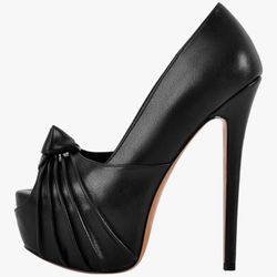 Brand New Black Platform Stiletto Shoes Size 8 . Worn Once. 