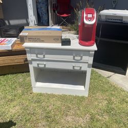 Wood Side Table 