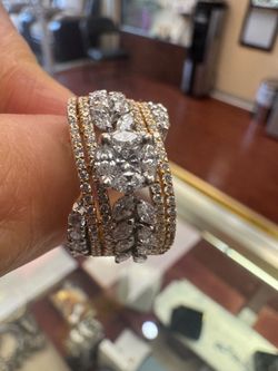 22k diamonds ring 2 Ct ring 13 g