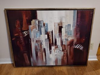 ABSTRACT MUSIC CANVAS 32 In H X 42 IN L