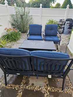 Outdoor chairs and table
