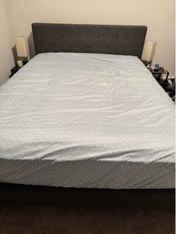 Queen Bed Frame + Sealy Mattress