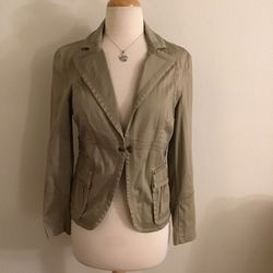 KHAKI BLAZER SIZE MEDIUM   