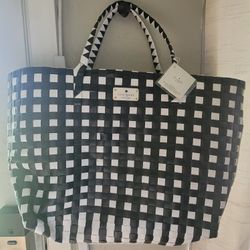 Kate Spade Basket Weave Tote Bag 