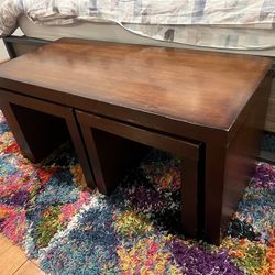 3-Piece Solid Wood Entryway / Bedroom / End of Bed Bench
