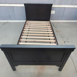 Black bedframe