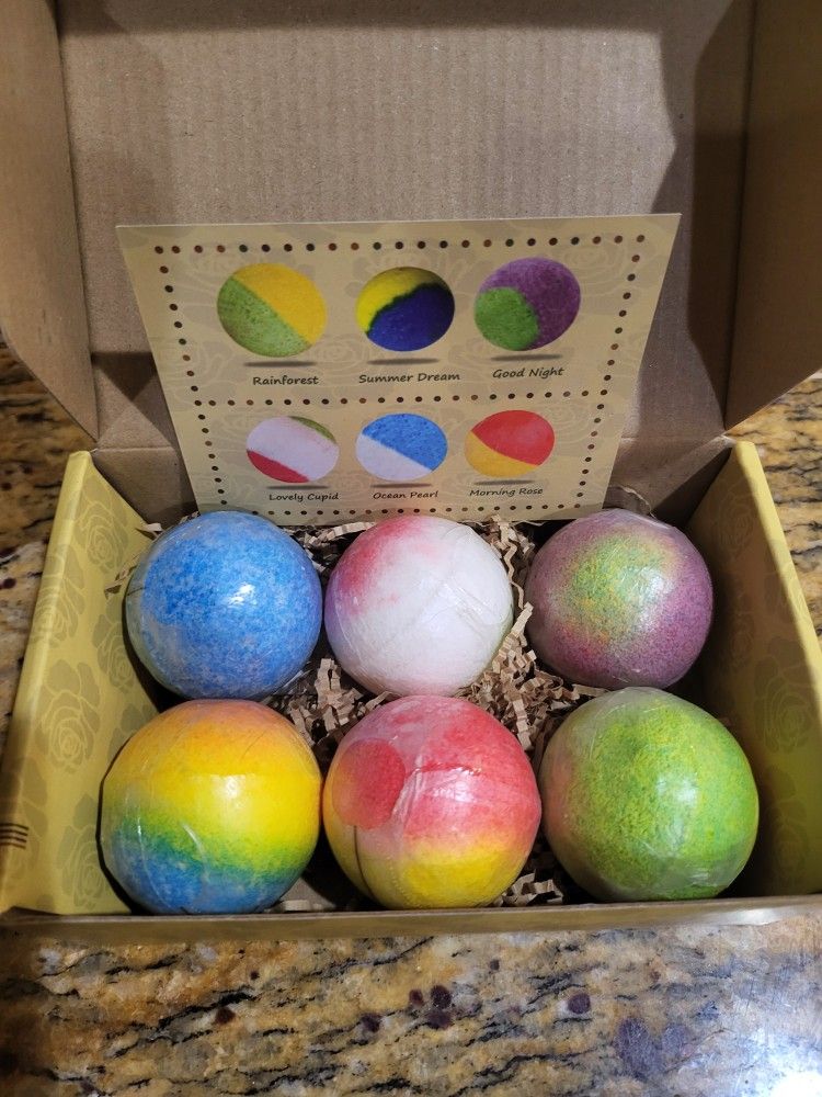 π 6-Piece βEnjoy Your Bath Timeβ Bath Bomb Gift Set β NEW in Box π