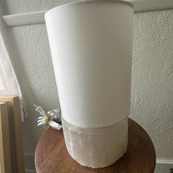 Selenite Base Lamp