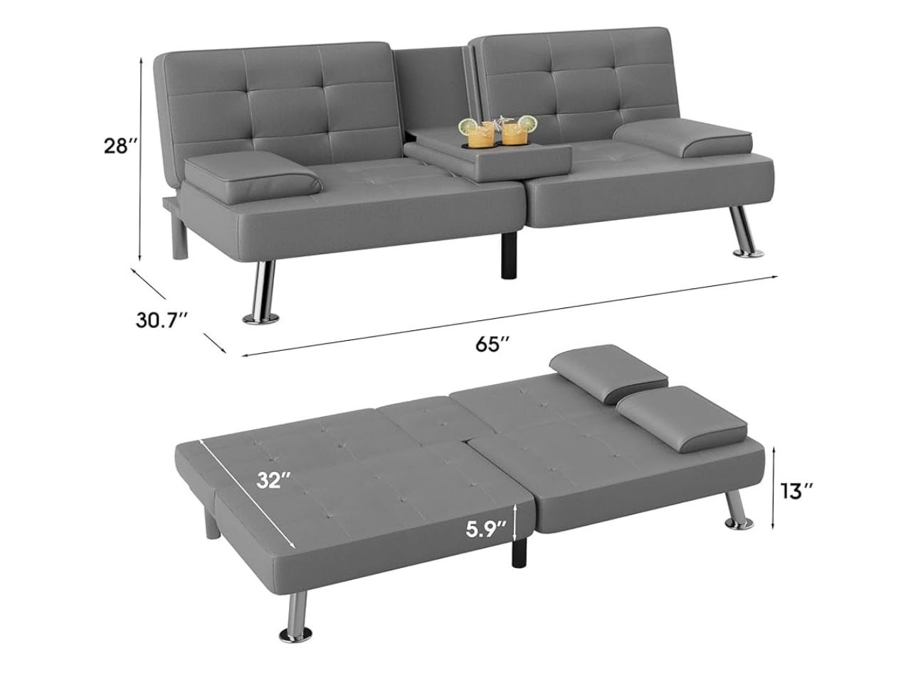 2 Futon Sofa Beds