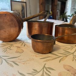 Vintage copper Measure set From France *cottage Core*
