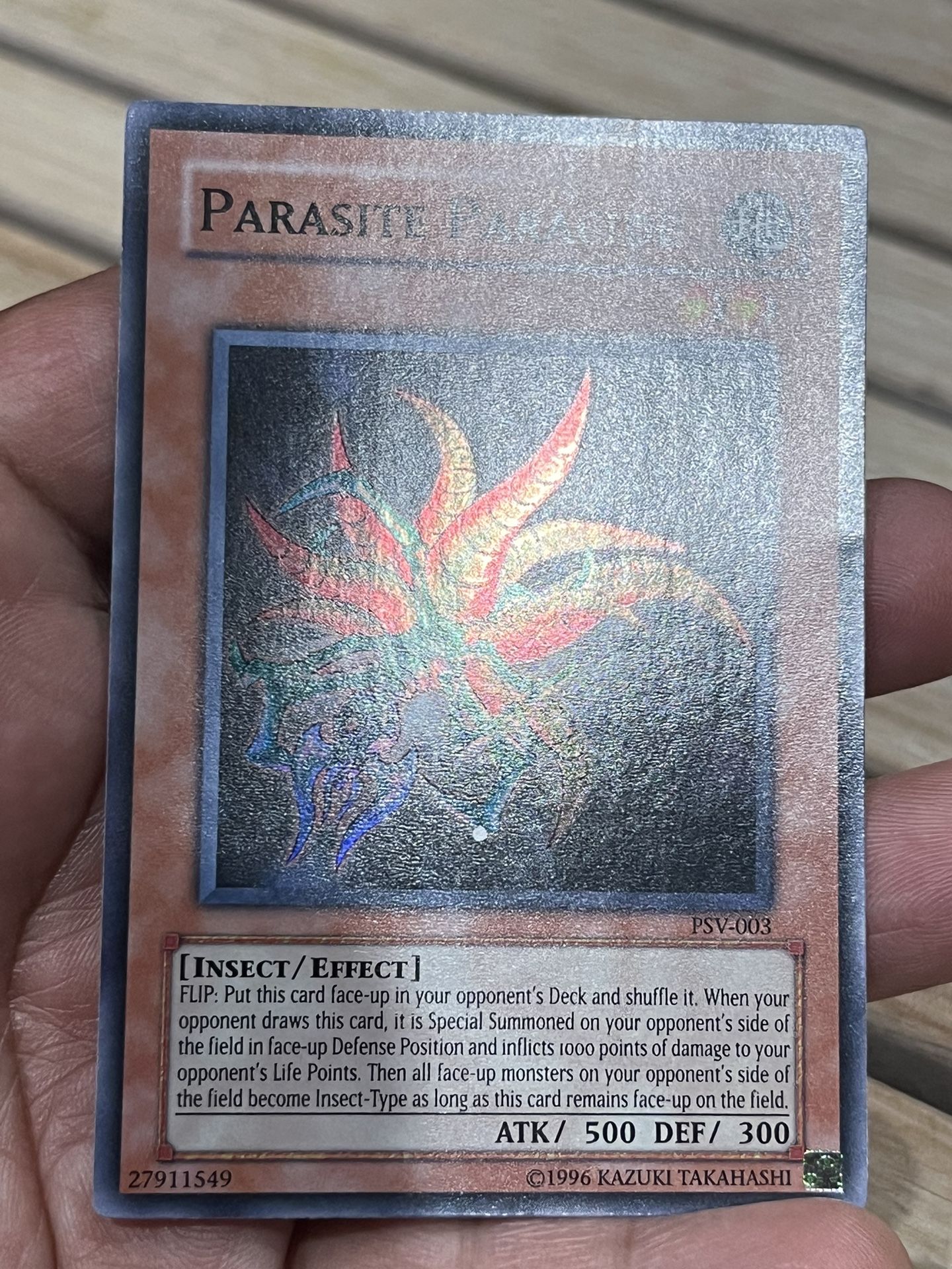 Parasite Paracide, PSV003, Super Rare yugioh nm trading card near mint