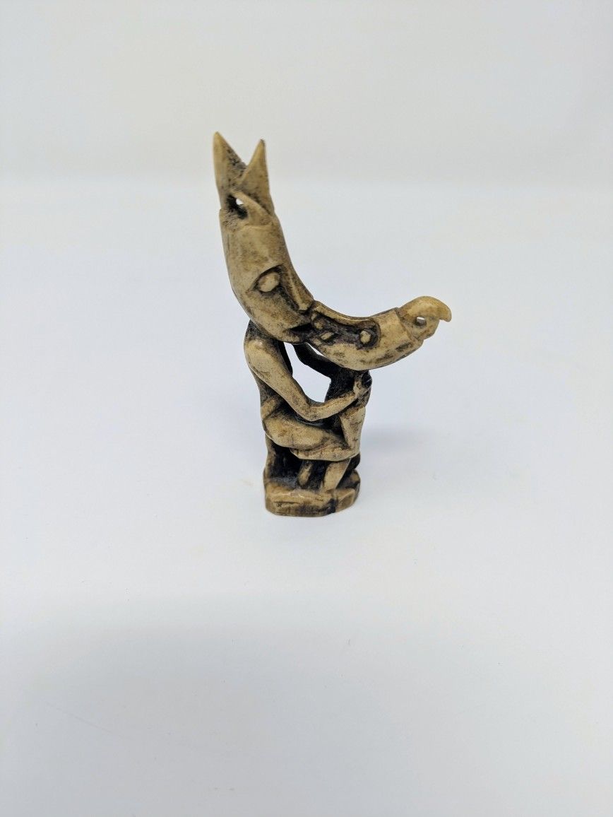 Antique Dayak Carved Horn Charm/Pendant
