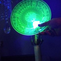 Three Uranium Glass Plates