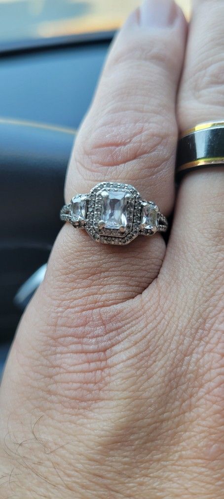 Three Stone Engagement Ring