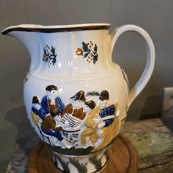 Antique English Prattware Pitcher