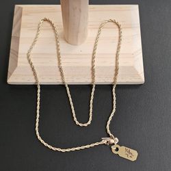 14k Gold Necklace 20 Inch