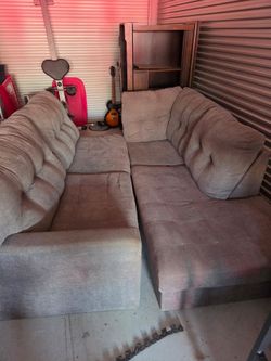 Grey two piece sectional