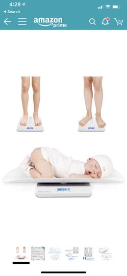 Baby Scale, Multi-Function Toddler Scale, Baby Scale Digital, Pet Scale, Infant Scale with Hold Function, Blue Backlight, Weight(Max: 220 Pound) and