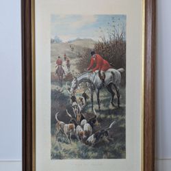 Set of 4 Framed Fox Hunting Art Prints – A.C. Havell & E.A.S. Douglas