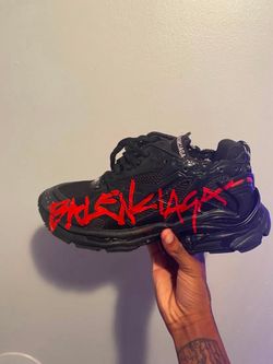 Balenciaga Sneaker Black Red Graffiti
