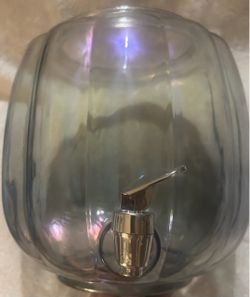 Pumpkin Shape Ice Cold Beverage Dispenser with Spigot, No Lid