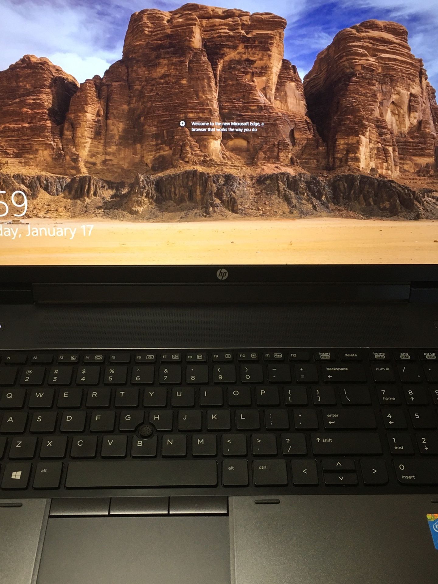 HP I7 Workstation Zbook Laptop 12GB RAM/256GB SSD 17” HD Screen