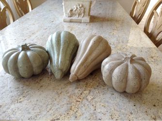 Decorative Faux Pumpkin and Gourd Set