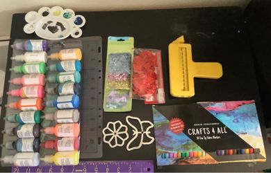 Variety of crafty materials