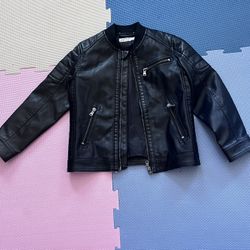 H&M Boy 5-6 Leather Jacket 