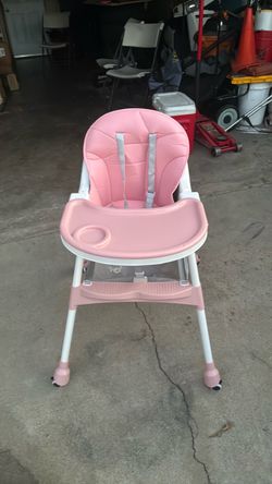 Pink baby chair