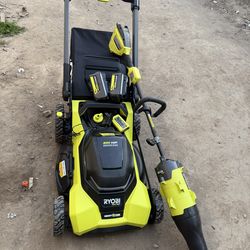 40V HP Brushless 21 in. Cordless Battery Walk Behind Multi-Blade Self-Propelled Mower w/ (2) 6.0Ah Batteries and Charger by RYOBI